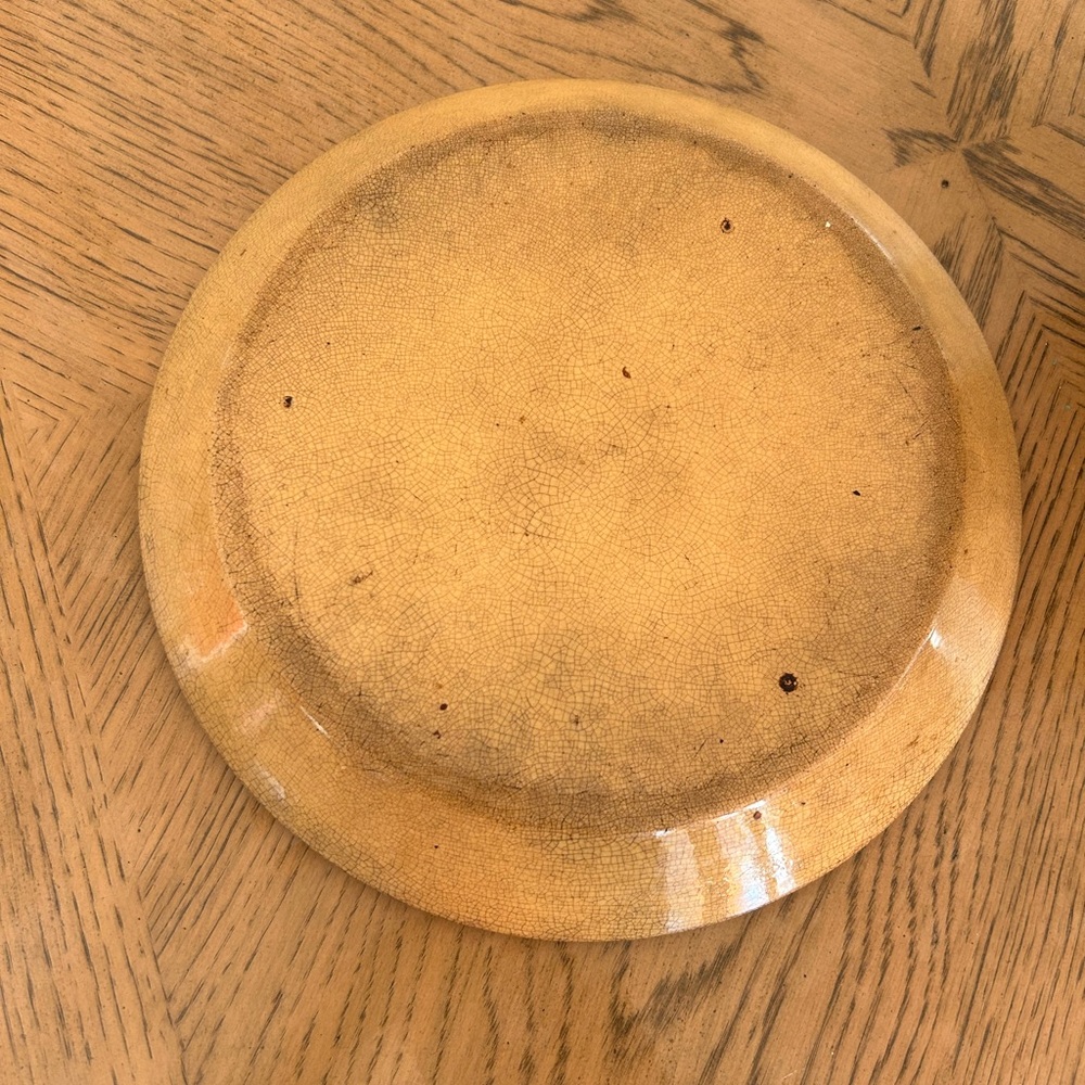 Antique / Rustic Decor Glass Plate